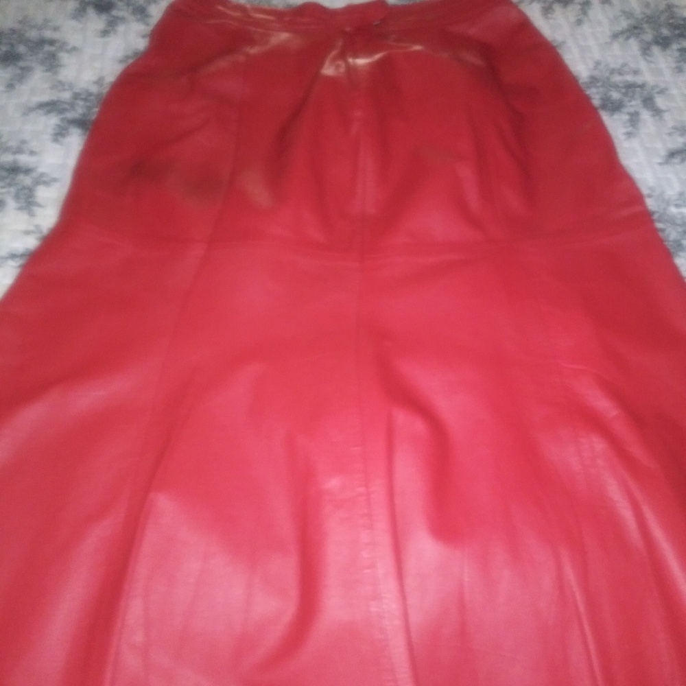 Leather skirts